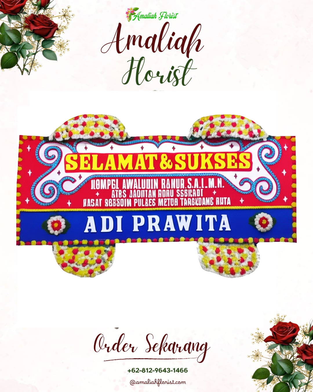 Papan Bunga Ucapan Selamat Gunungkencana